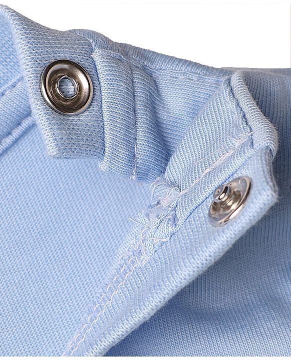Babyhug Cotton Knit Half Sleeves T-Shirt & Pyjama Night Suit with Astronaut Print - Blue