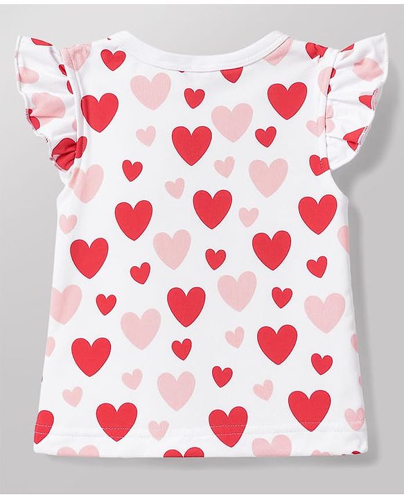 Babyhug 100% Cotton Interlock Woven Sleeveless Jhablas with Hearts & Star Print Pack Of 3 - Pink White & Red