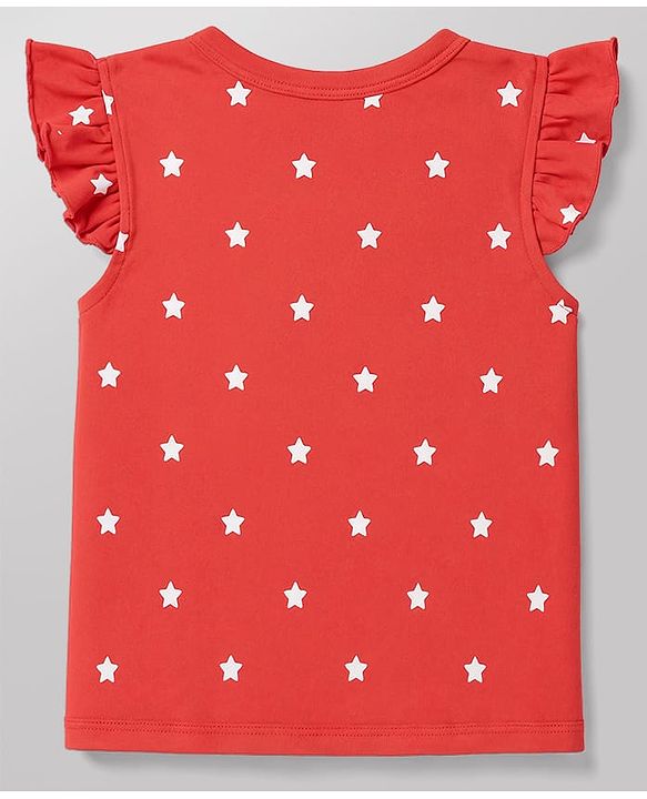 Babyhug 100% Cotton Interlock Woven Sleeveless Jhablas with Hearts & Star Print Pack Of 3 - Pink White & Red