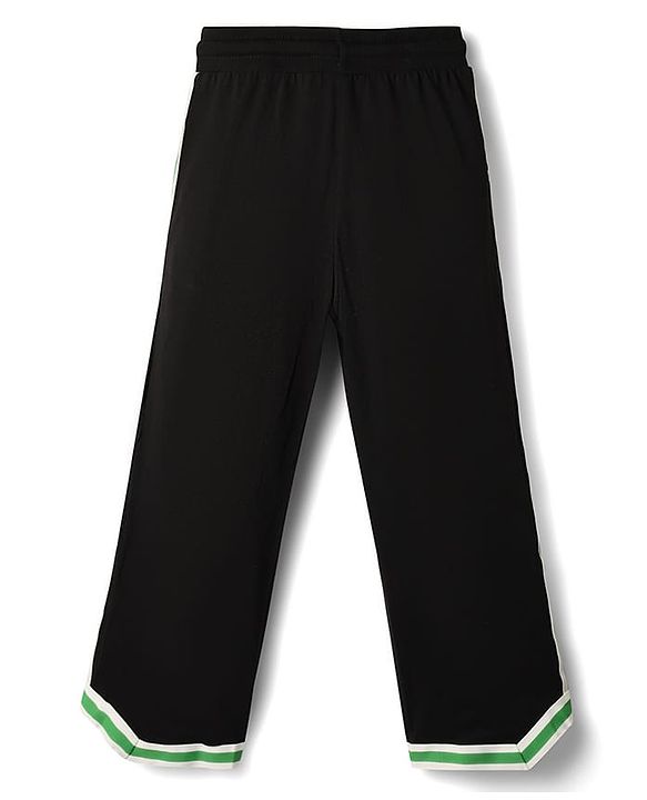 Pine Kids Marvel Single Jersey Knit Full Length Trackpant With Spider Man Graphic - Black