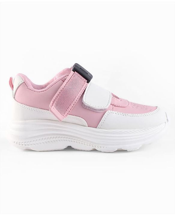 Pine Kids Velcro Closure Sneaker & Sports Shoes with Buckle - Pink