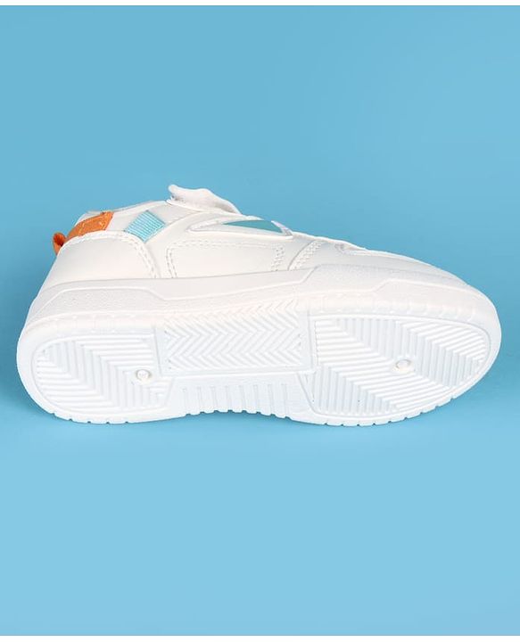 Pine Kids Velcro Closure Solid Casual Shoes - White