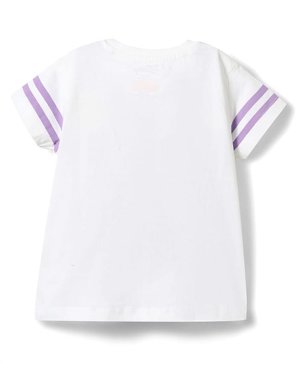 Babyhug Disney 100% Cotton Knit Half Sleeves T-Shirt & Shorts Set With Minnie Mouse Graphics - Multicolor