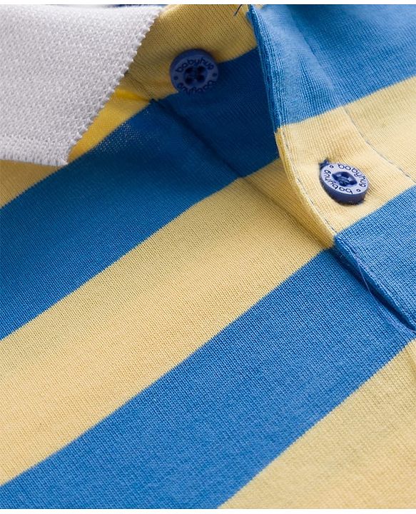 Babyhug Cotton Knit Polo Tee with Graphics Multi Color 12-18 Months