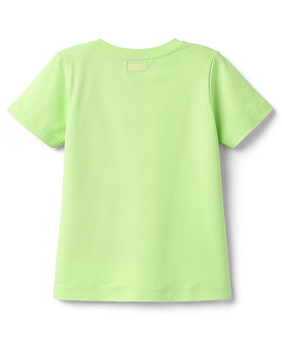 Babyhug Cotton Knit Half Sleeves T-Shirt & Shorts Night-Suit With Dino Print - Green