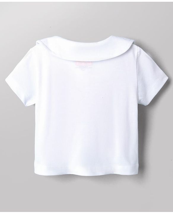 Babyhug Disney Single Jersey Knit Half Sleeves Top & Skirt Set With Minnie Mouse Graphic - White & Pink
