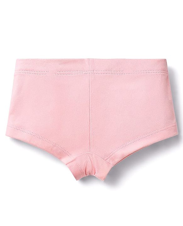 Pine Kids Cotton Elastane Knit Panties With Heart Print Pack of 3 - Multicolor