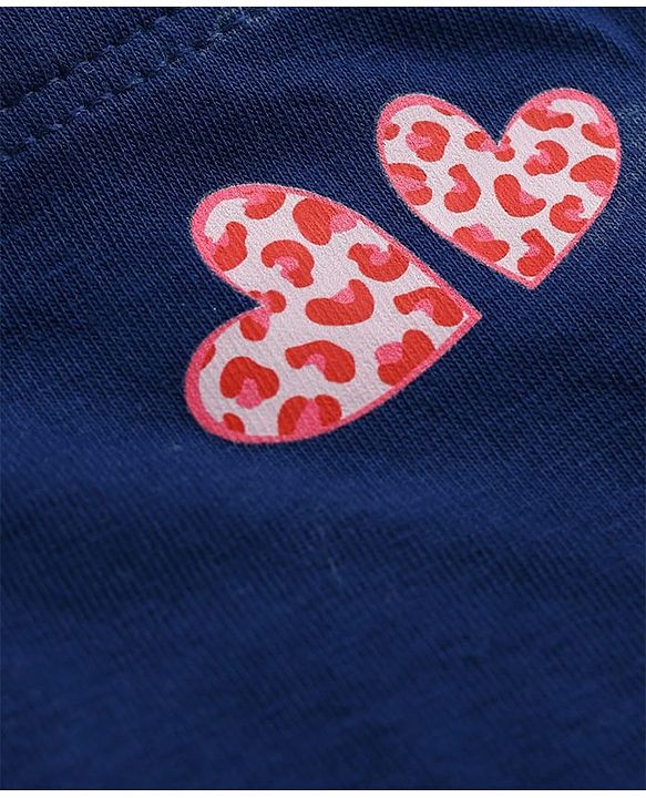 Pine Kids Cotton Elastane Knit Panties With Heart Print Pack of 3 - Multicolor