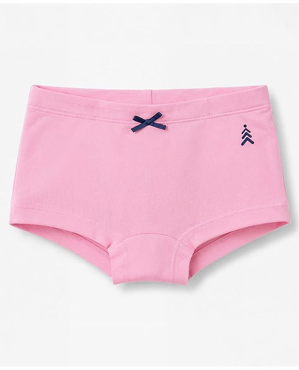 Pine Kids Cotton Elastane Knit Panties With Bow Applique Pack of 3 - Multicolor