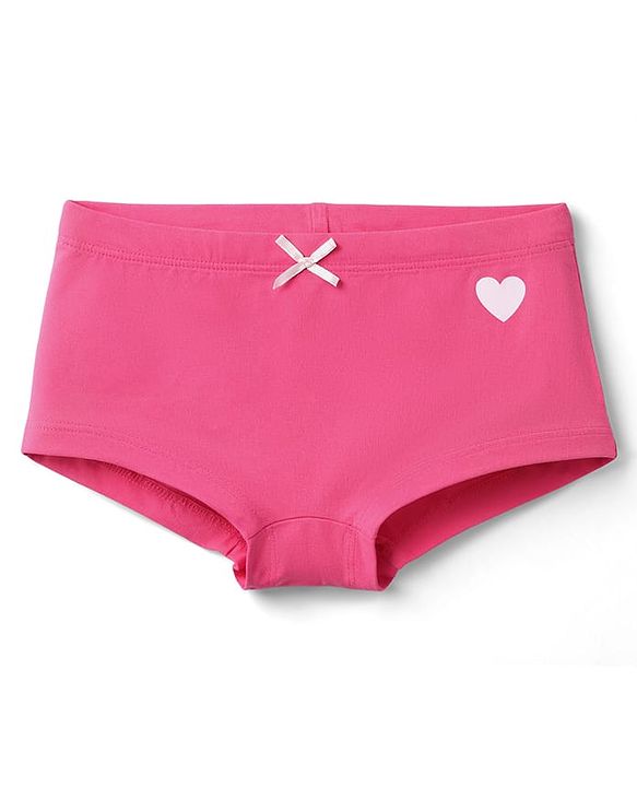 Pine Kids Cotton Elastane Knit Panties With Love & Heart Print Pack of 3 - Multicolor
