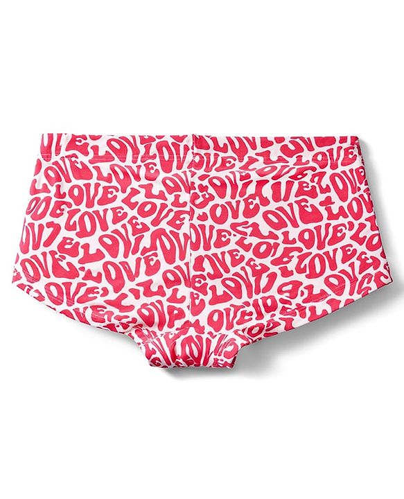 Pine Kids Cotton Elastane Knit Panties With Love & Heart Print Pack of 3 - Multicolor