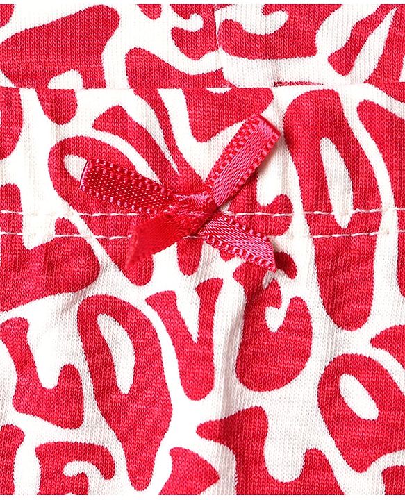 Pine Kids Cotton Elastane Knit Panties With Love & Heart Print Pack of 3 - Multicolor