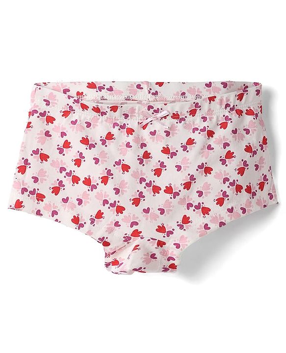 Pine Kids Cotton Elastane Knit Panties With Floral Print Pack of 3 - Multicolor