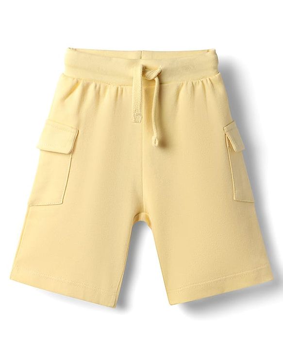 Babyhug Disney 100% Cotton Knit Half Sleeves T-Shirt & Shorts Set With Winnie The Pooh Graphics - Yellow
