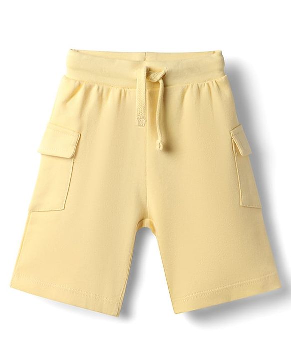 Babyhug Disney 100% Cotton Knit Half Sleeves T-Shirt & Shorts Set With Winnie The Pooh Graphics - Yellow