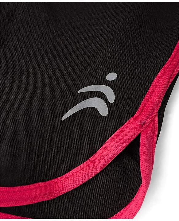 Pine Active Woven Above Knee Length Solid Color Performance Shorts - Black