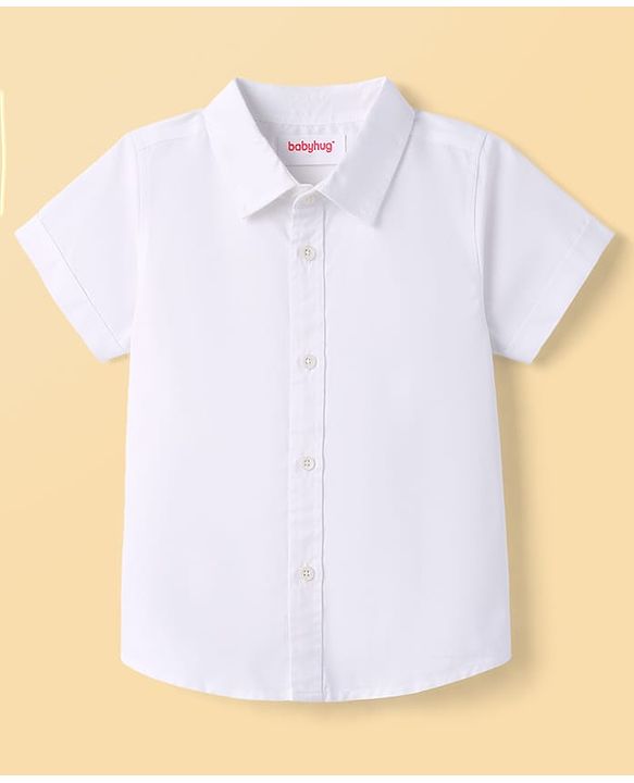 Babyhug Cotton Woven Half Sleeves Shirt & Shorts With Jacket - Multicolor