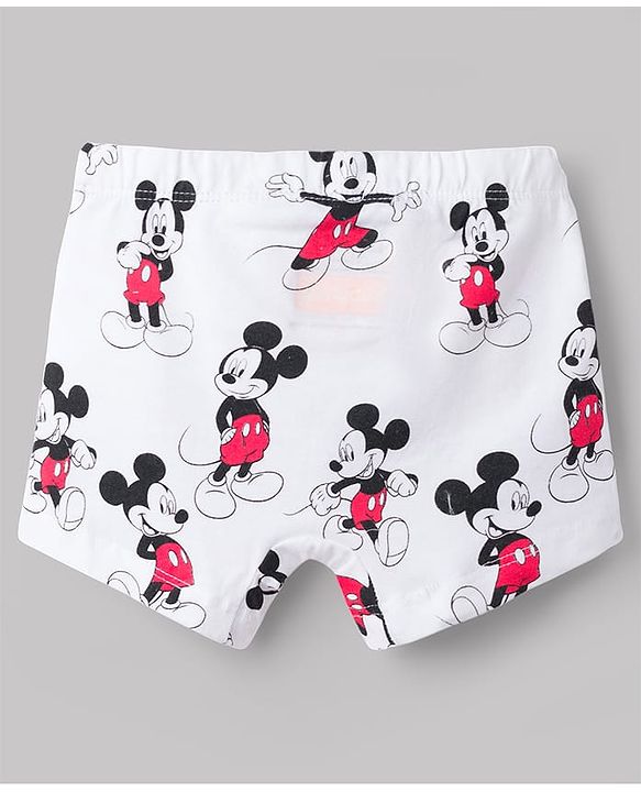 Babyhug Disney Single Jersey Knit Boxers With Mickey Mouse Graphics Pack of 3 - Multicolor
