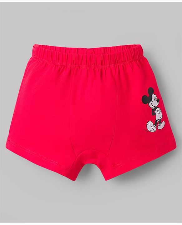 Babyhug Disney Single Jersey Knit Boxers With Mickey Mouse Graphics Pack of 3 - Multicolor