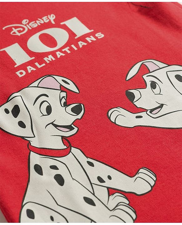 Babyhug Disney Interlock Knit Half Sleeves Onesies With 101 Dalmatian Graphic Pack of 3 - Multicolor