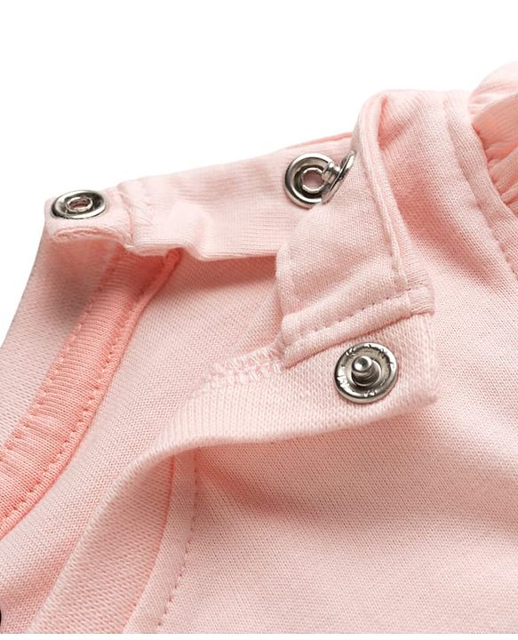 Babyhug Disney Single Jersey Knit Half Sleeves T-Shirts with Minnie Mouse Graphics & Frill Detailing - Pink