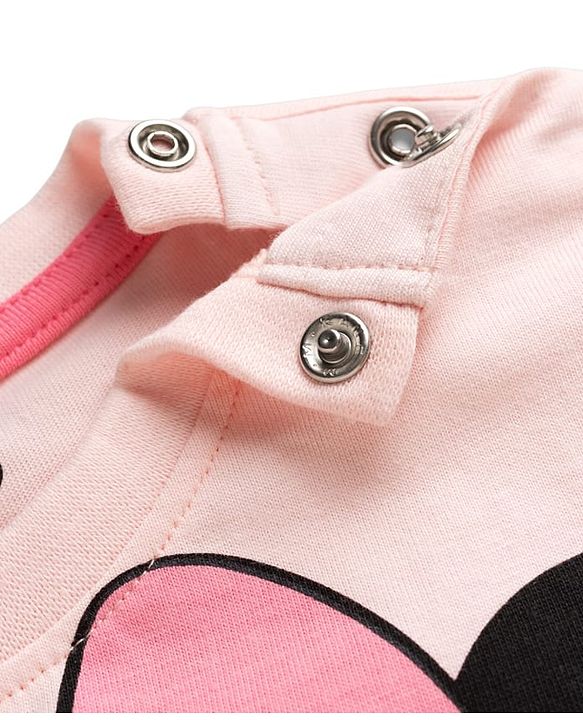 Babyhug Disney Single Jersey Knit Half Sleeves T-Shirt & Shorts Night Suit with Minnie Mouse Print - Pink