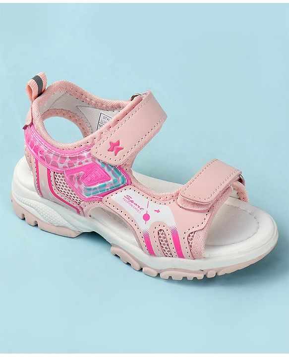 Cute Walk by Babyhug Printed Sandals - Pink