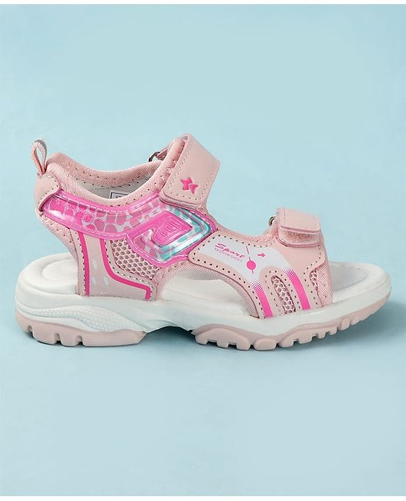 Cute Walk by Babyhug Printed Sandals - Pink