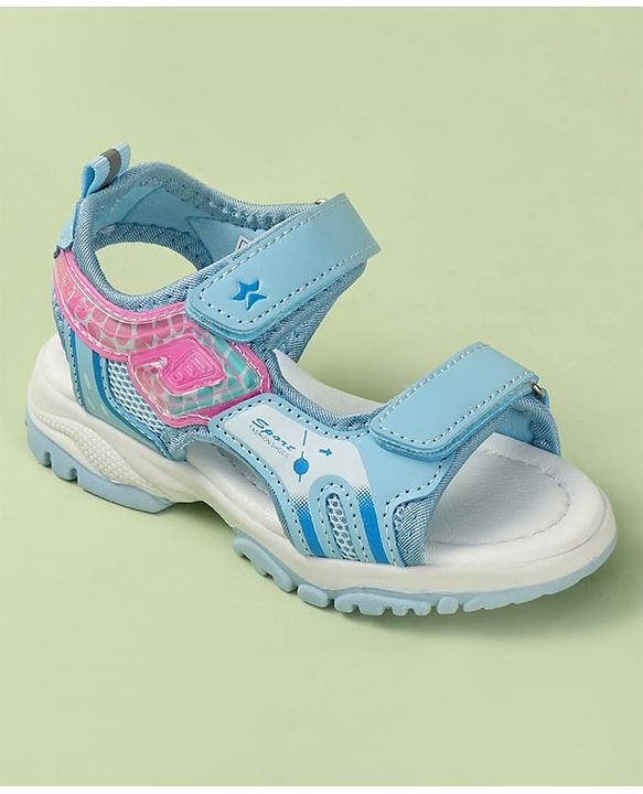 Cute Walk by Babyhug Printed Sandals - Pink