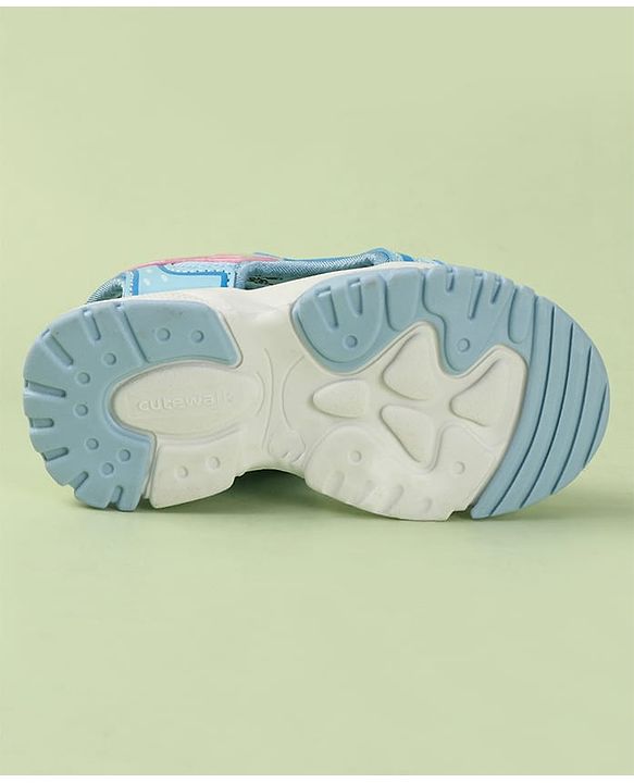Cute Walk by Babyhug Printed Sandals - Pink