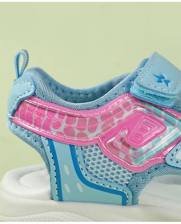 Cute Walk by Babyhug Printed Sandals - Pink