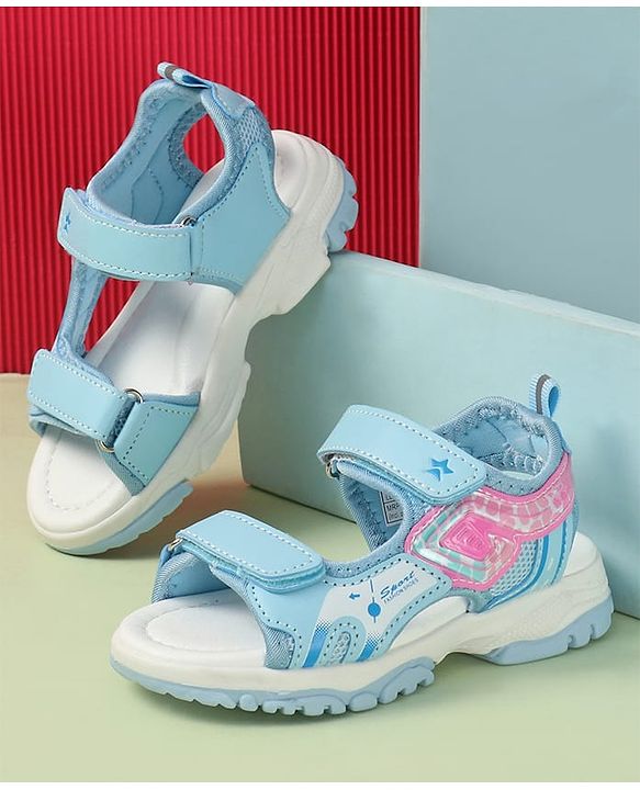 Cute Walk by Babyhug Printed Sandals - Pink