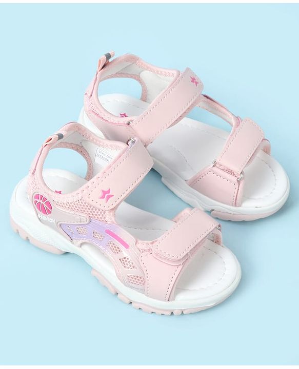 Cute Walk by Babyhug Velcro Closure Sandal With Applique - Pink