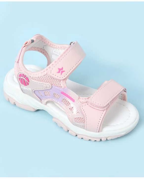 Cute Walk by Babyhug Velcro Closure Sandal With Applique - Pink