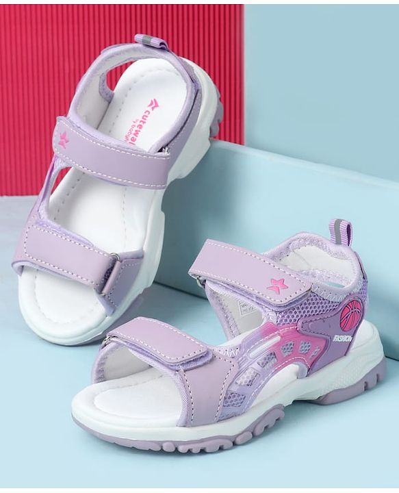 Cute Walk by Babyhug Velcro Closure Sandal With Applique - Pink