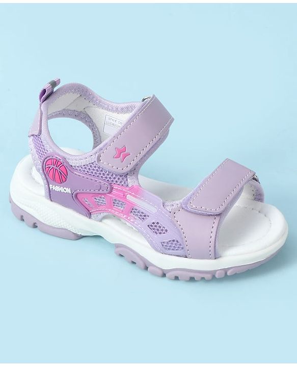 Cute Walk by Babyhug Velcro Closure Sandal With Applique - Pink