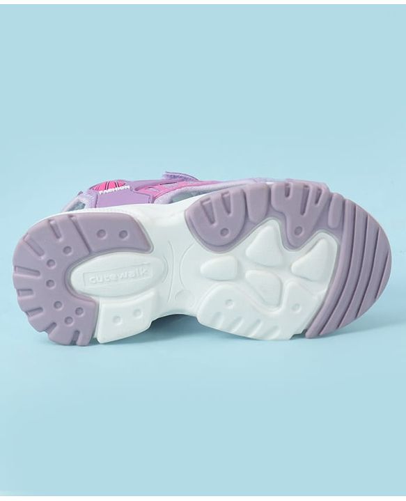Cute Walk by Babyhug Velcro Closure Sandal With Applique - Pink