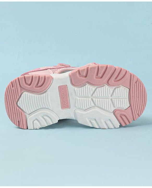 Cute Walk by Babyhug Velcro Closure Printed Sandals - Pink