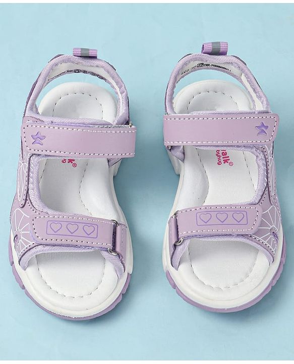 Cute Walk by Babyhug Velcro Closure Printed Sandals - Pink