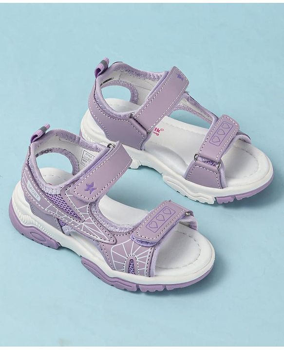 Cute Walk by Babyhug Velcro Closure Printed Sandals - Pink