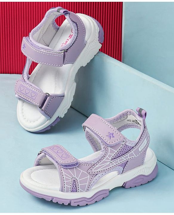 Cute Walk by Babyhug Velcro Closure Printed Sandals - Pink