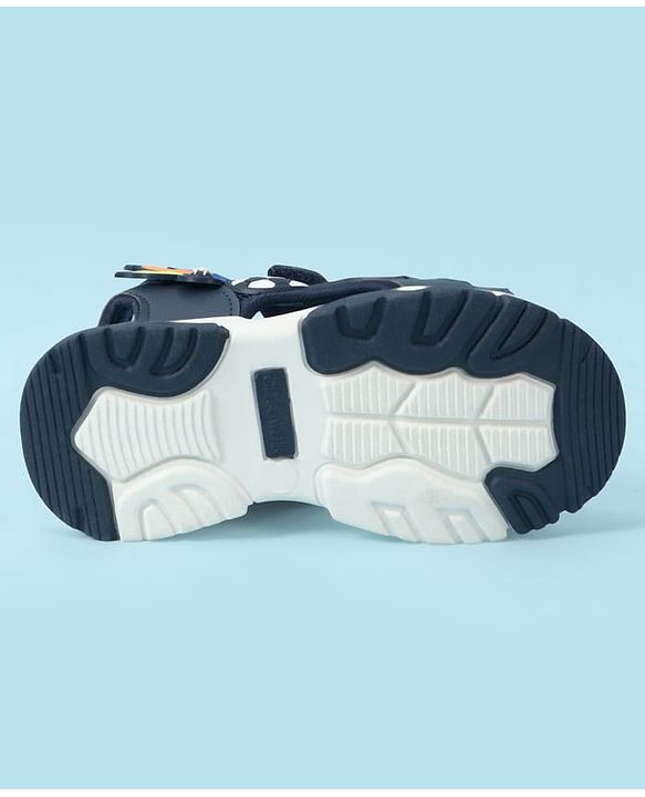 Cute Walk by Babyhug Velcro Closure Sandal With Applique - Navy Blue