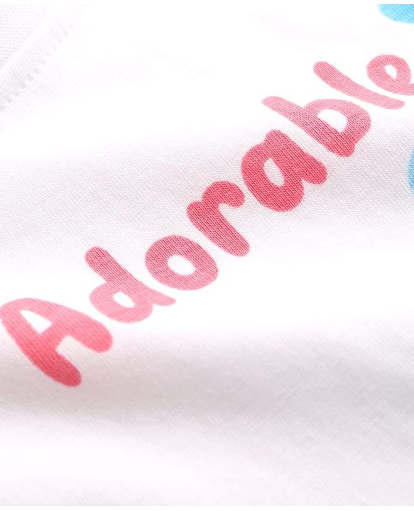 Babyhug 100% Cotton Knit Half Sleeves Floral Printed Oversized Top - Multicolor