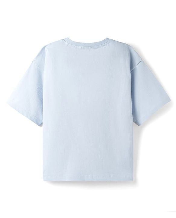 Pine Kids Disney Half Sleeves T-Shirt With Minnie Mouse & Friends Graphics - Blue