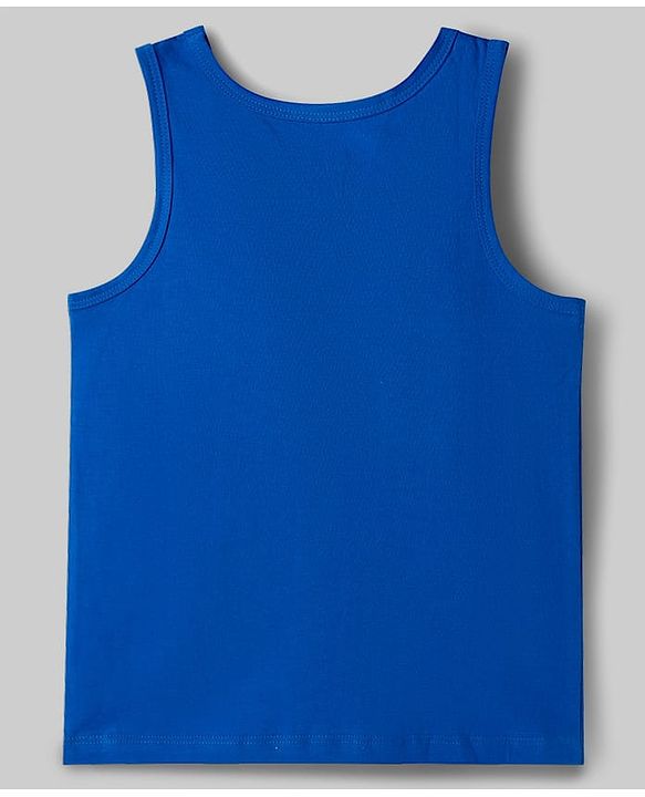 Pine Kids Cotton Lycra Knit Sleeveless Vests With Shark Print Pack of 3 - Multicolor