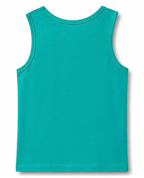 Pine Kids Cotton Lycra Knit Sleeveless Solid Vests Pack of 3 - Multicolor