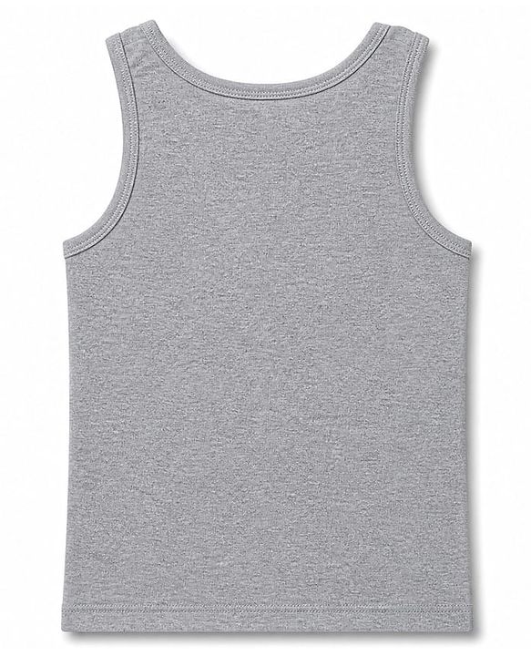 Pine Kids Cotton Lycra Knit Sleeveless Solid Vests Pack of 3 - Multicolor