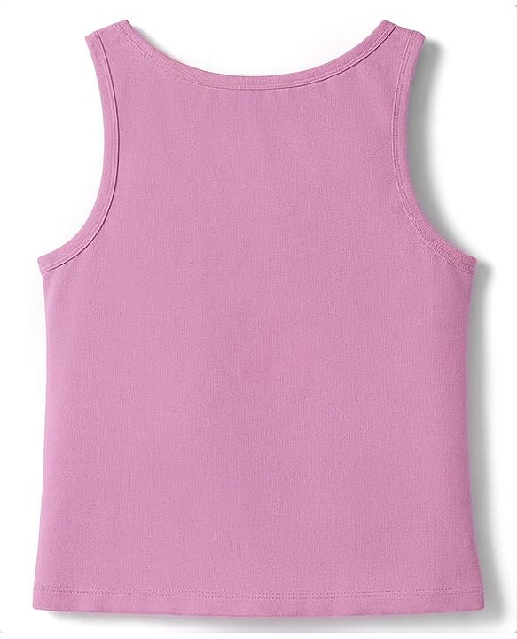Pine Kids Cotton Lycra Knit Sleeveless Solid Vests Pack of 3 - Multicolor