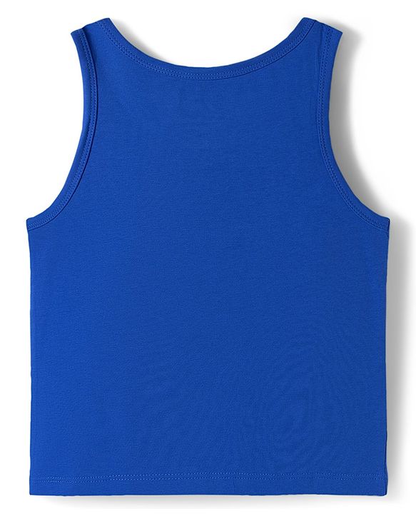 Pine Kids Cotton Lycra Knit Sleeveless Solid Vests Pack of 3 (Color May Vary)