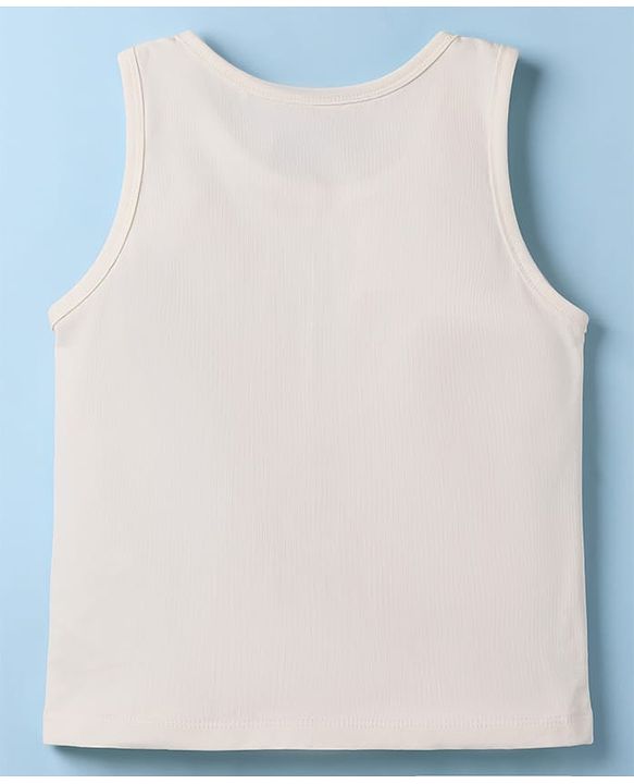 Pine Kids Cotton Lycra Knit Sleeveless Solid Vests Pack of 3 (Color May Vary)